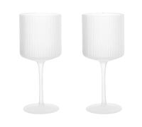 Ferm Living 2 Copas de vino tinto Ripple 32.5 rosted