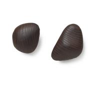 Ferm Living 2 Ganchos Cairn Dark Brown