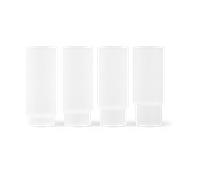 Ferm Living 4 Vasos altos Ripple Frosted