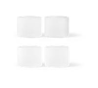 Ferm Living 4 Vasos bajos Ripple Frosted