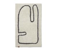Ferm Living Alfombra de baño Lay 50x70 cm Off white-coffee