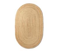 Ferm Living Alfombra de yute ovalada Eternal small Natural