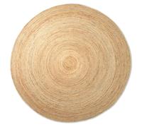 Ferm Living Alfombra de yute redonda Eternal large Natural