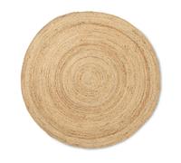 Ferm Living Alfombra de yute redonda Eternal small Natural