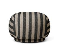 Ferm Living Asiento puff Rico pouf Louisiana sand black
