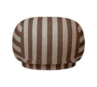 Ferm Living Asiento puff Rico pouf Louisiana. Sand-chocolate