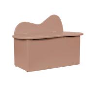 Ferm Living Banco con almacenaje Slope 75x38x51 cm Rose
