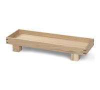 ferm LIVING Bandeja decorativa BON 36 x 12 cm, natural, madera, firme LIVING
