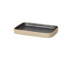 Ferm Living Bandeja decorativa Bon pequeña Beige-negro