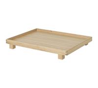 ferm LIVING Bandeja para servir BON 47 x 36 cm, natural, madera, firme LIVING