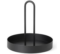 ferm LIVING Bandeja para servir GRIB 28 cm, negro, hierro, firme LIVING