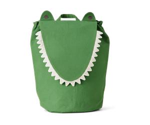 Ferm Living Cesta almacenaje Crocodile 30x50 cm Artichoke green