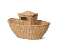 Ferm Living Cesta de almacenamiento de mimbre Ark Natural