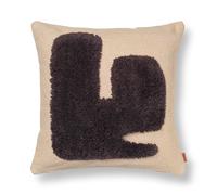 Ferm Living Cojín Lay 50x50 cm Sand / Dark Brown