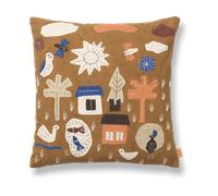 Ferm Living Cojín Village 40x40 cm Alga azucarada