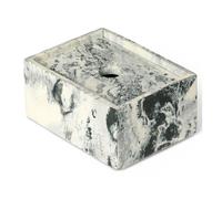 ferm LIVING Contenedor de almacenamiento MIST 10 x 7,5 cm, blanco / verde, resina, firme LIVING