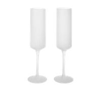 Ferm Living Copas de champán Ripple Champagne flutes 15 cl. 2-pack Frosted
