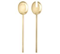 Ferm Living Cubiertos de ensalada Fein 2 piezas latón
