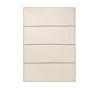 Ferm Living Cubrecama acolchado Vari Natural-dark chocolate. 260x180 cm