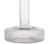 ferm LIVING Decantador de vino RIPPLE 1,7 l, claro, vidrio, cerrado LIVING