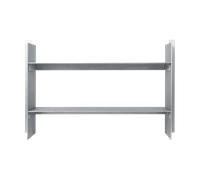 Ferm Living Estante de pared Lager 26x77 cm Aluminio