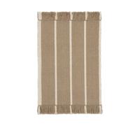 Ferm Living Felpudo Calm kelim Dark Sand. Off-white. 50x70 cm