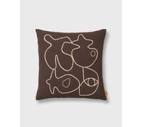 Ferm LIVING Figure Cushion men Textile brown tamaño: ONE SIZE