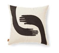 Ferm Living Funda de cojín Pose 50x50 cm Coffee-undyed