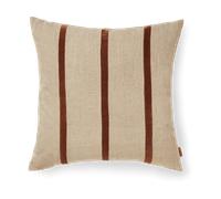 Ferm Living Funda de cojín Senti Stripe 50x50 cm Linen-carob brown