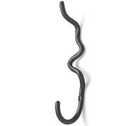 ferm LIVING Gancho para toallas CURVATURA 20 cm, negro, latón, firme LIVING