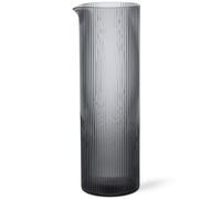 ferm LIVING Jarra de agua RIPPLE 1,1 l, gris, vidrio, cerrado LIVING