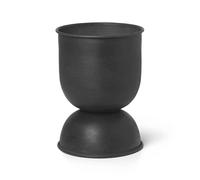 Ferm Living Maceta Hourglass extra small Ø21 cm negro-gris oscuro