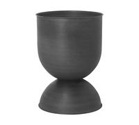Ferm Living Maceta Hourglass mediana Ø40 cm negro-gris oscuro