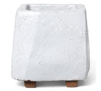 ferm LIVING Macetero KURINU 16 cm, blanco, terracota, firme LIVING