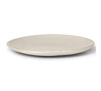 ferm LIVING Plato de postre FLOW 15 cm, blanco, gres, firme LIVING