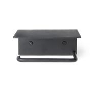 Ferm Living Portarrollos para papel higiénico Dora con estante Black