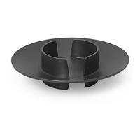 ferm LIVING Portavela de pilar BLOCK 11 cm, negro, latón, firme LIVING