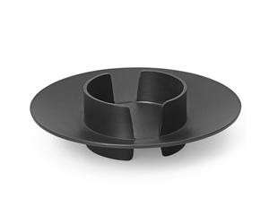 ferm LIVING Portavela de pilar BLOCK 11 cm, negro, latón, firme LIVING