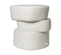 Ferm Living Puff de asiento Plyo staple Off-white