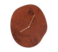 Ferm Living Reloj de pared Melt 28x33 cm Dark stained burl