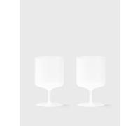 Ferm LIVING Ripple Wine Glasses-Set of 2 - Frosted men Kitchen- & Tableware white tamaño: ONE SIZE