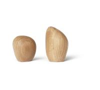 Ferm Living Salero y pimentero Cairn Oak