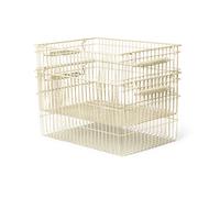 Ferm Living Set de 2 cestas Cala apilables Cashmere