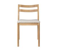Ferm Living Silla Boda Asiento tapizado rugged bouclé. roble natural