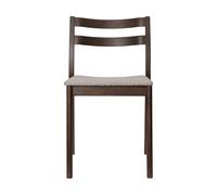 Ferm Living Silla Boda Asiento tapizado rugged bouclé. roble teñido oscuro-natural