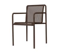 Ferm Living Silla Dapple con reposabrazos Dark Chocolate
