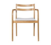 Ferm Living Sillón con reposabrazos Boda Asiento tapizado rugged bouclé. natural-off-white