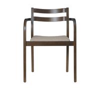 Ferm Living Sillón con reposabrazos Boda Asiento tapizado soft bou ark stained beech-natural