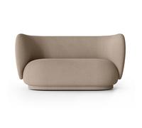 Ferm Living Sofá bouclé 2 plazas Rico Bouclé sand
