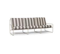 Ferm Living Sofá de 3 plazas Desert Cash stripe-chocolate